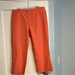 Banana Republic Coral Cropped Pants